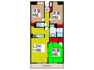 パラドールしんとしんの物件間取画像